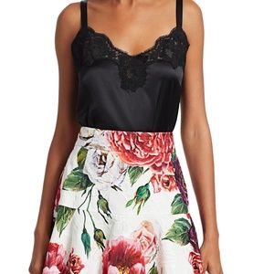 Dolce & Gabbanna Silk Blend Lace Camisole - Brown